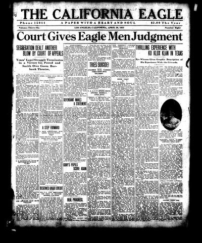 California Eagle, Apr 29, 1922