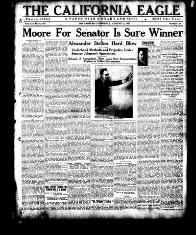 California Eagle, Aug 12, 1922