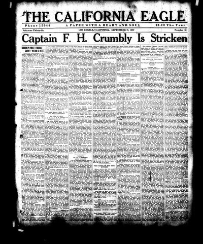 California Eagle, Sep 16, 1922