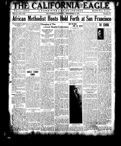 California Eagle, Sep 23, 1922