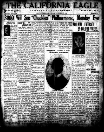 California Eagle, Oct 28, 1922