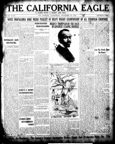 California Eagle, Dec 23, 1922