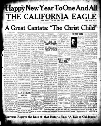 California Eagle, Dec 30, 1922