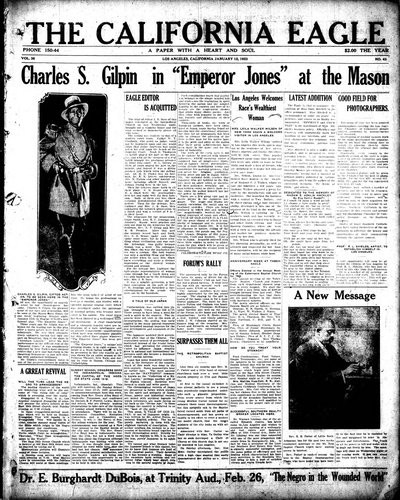 California Eagle, Jan 12, 1923