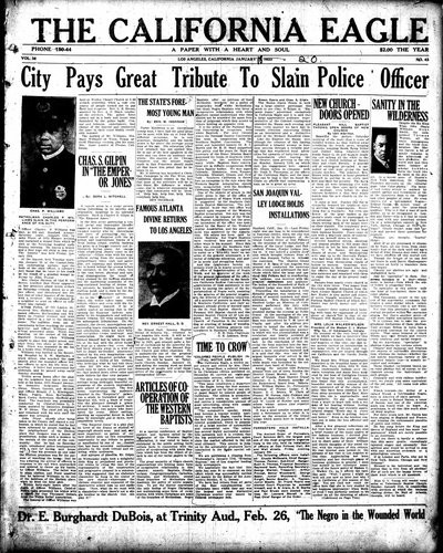 California Eagle, Jan 18, 1923
