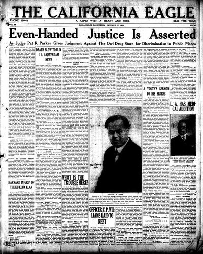 California Eagle, Jan 27, 1923