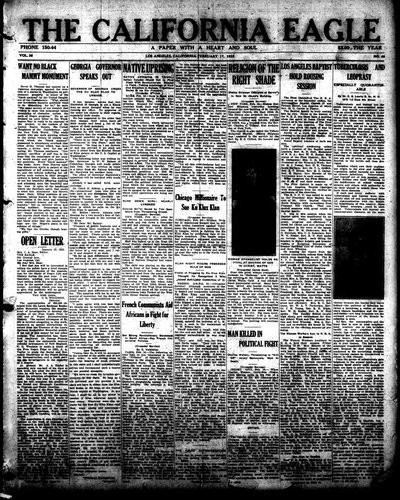 California Eagle, Feb 17, 1923