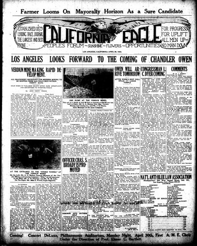 California Eagle, Apr 29, 1923