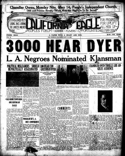 California Eagle, May 12, 1923