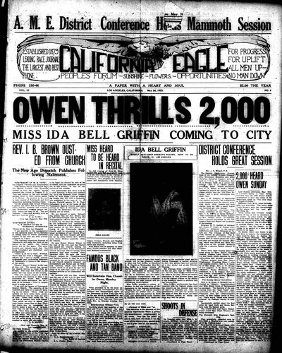 California Eagle, May 26, 1923