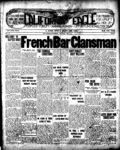 California Eagle, Aug 31, 1923