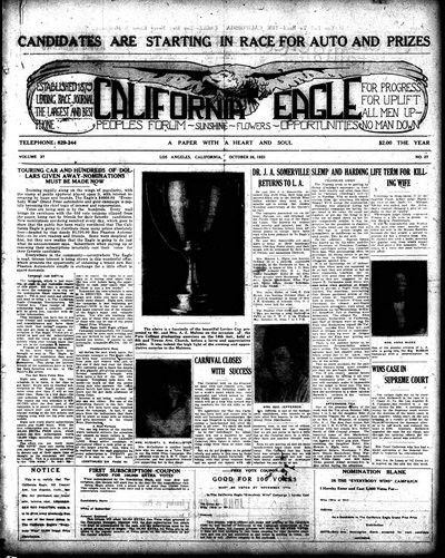 California Eagle, Oct 26, 1923