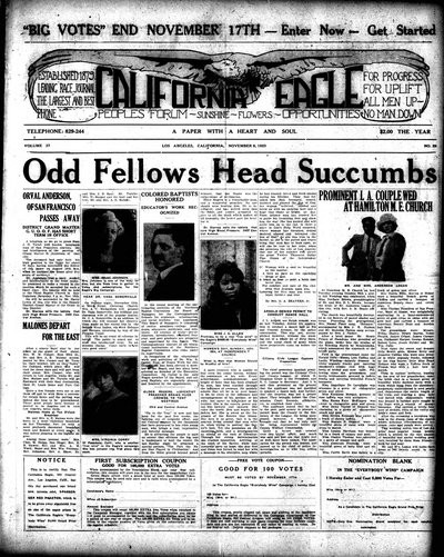 California Eagle, Nov 9, 1923