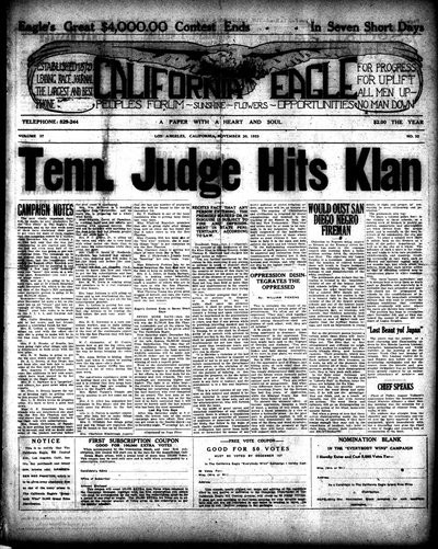 California Eagle, Nov 30, 1923