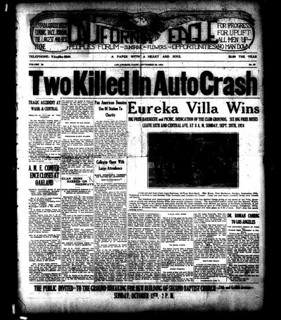 California Eagle, Sep 26, 1924