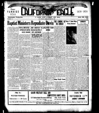 California Eagle, Oct 24, 1924