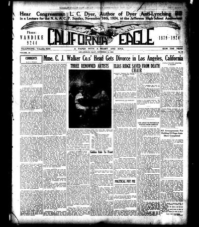 California Eagle, Nov 14, 1924