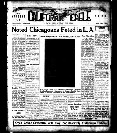 California Eagle, Dec 12, 1924