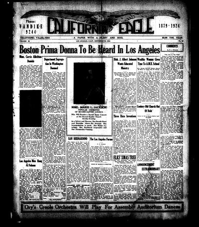 California Eagle, Dec 19, 1924