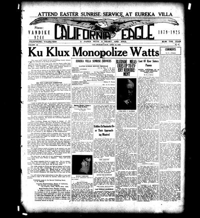 California Eagle, Apr 10, 1925