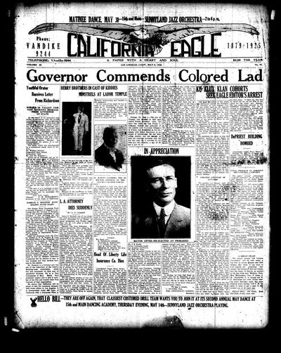 California Eagle, May 8, 1925