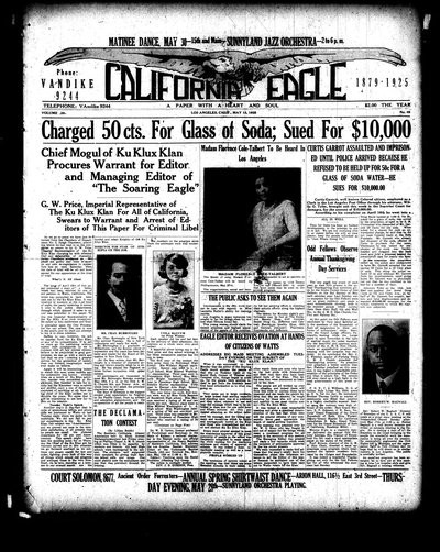 California Eagle, May 15, 1925