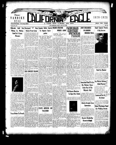 California Eagle, Aug 28, 1925