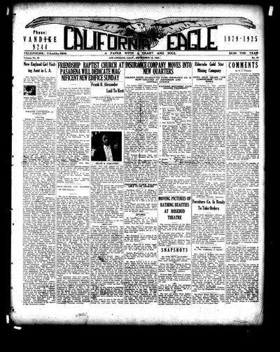California Eagle, Sep 18, 1925