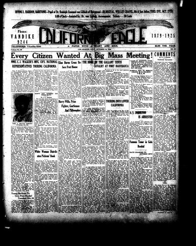 California Eagle, Oct 16, 1925