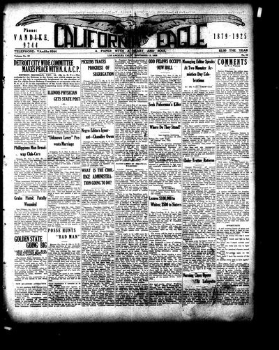 California Eagle, Nov 13, 1925