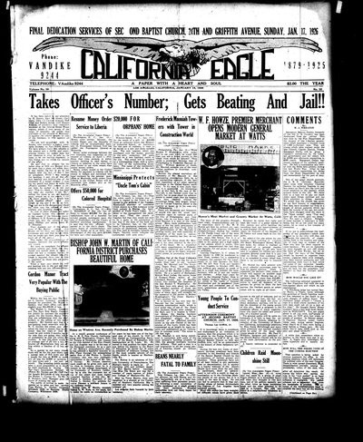 California Eagle, Jan 15, 1926