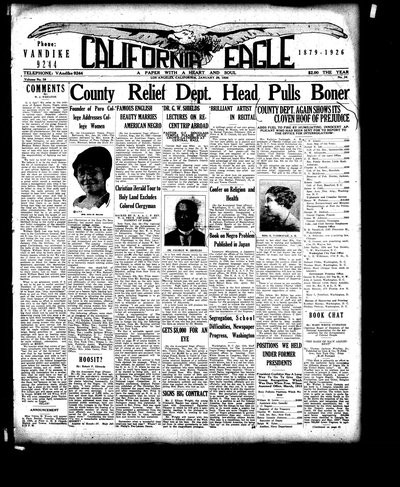 California Eagle, Jan 29, 1926