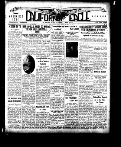 California Eagle, Mar 19, 1926
