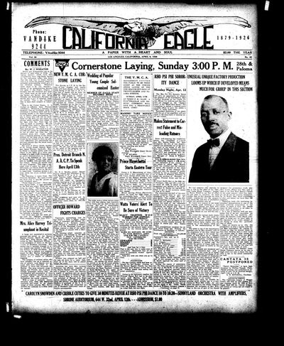 California Eagle, Apr 9, 1926