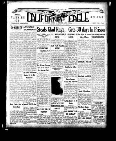 California Eagle, Apr 23, 1926