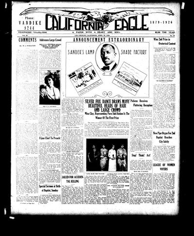 California Eagle, Apr 30, 1926