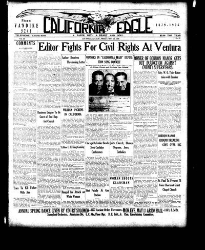 California Eagle, May 14, 1926