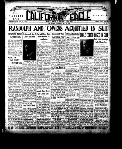 California Eagle, May 21, 1926