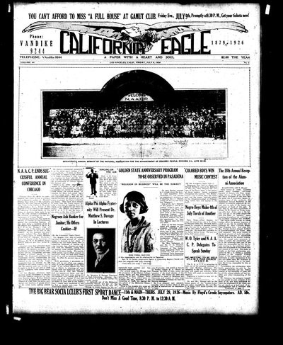 California Eagle, Jul 9, 1926