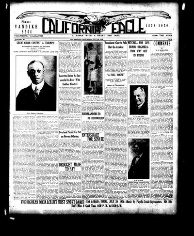 California Eagle, Jul 16, 1926