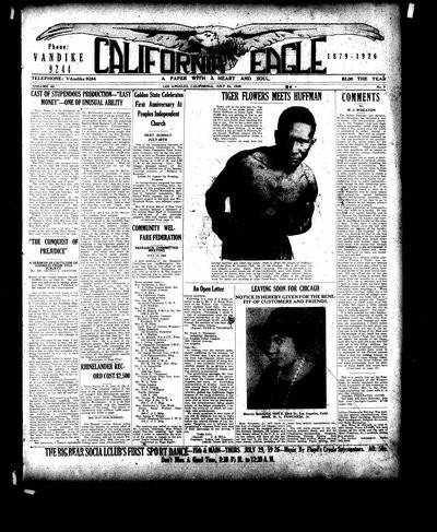 California Eagle, Jul 23, 1926