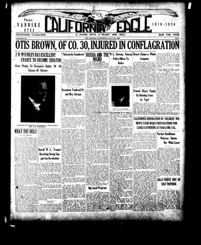 California Eagle, Jul 30, 1926