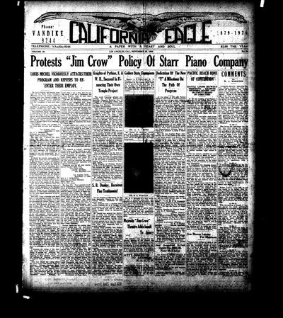 California Eagle, Nov 19, 1926
