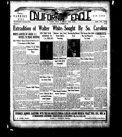 California Eagle, Nov 26, 1926