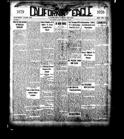 California Eagle, Dec 31, 1926