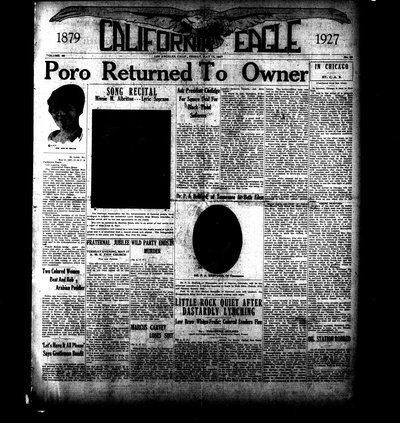 California Eagle, May 13, 1927