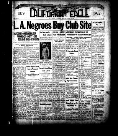California Eagle, Aug 26, 1927