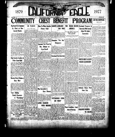 California Eagle, Nov 11, 1927