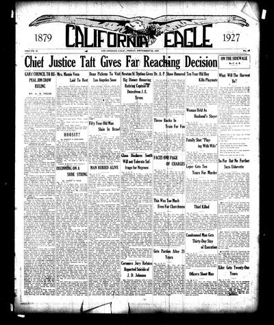 California Eagle, Nov 25, 1927