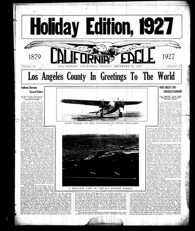 California Eagle, Dec 23, 1927